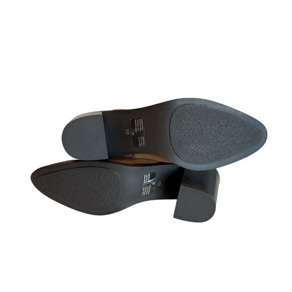 Seychelles Pretty Little Bird Heeled Suede Bootie Boots Cognac Size 10 NWT - Picture 7 of 8